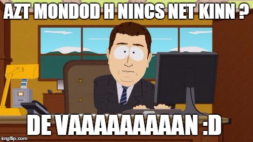 Aaaaand Its Gone | AZT MONDOD H NINCS NET KINN ? DE VAAAAAAAAAN :D | image tagged in memes,aaaaand its gone | made w/ Imgflip meme maker