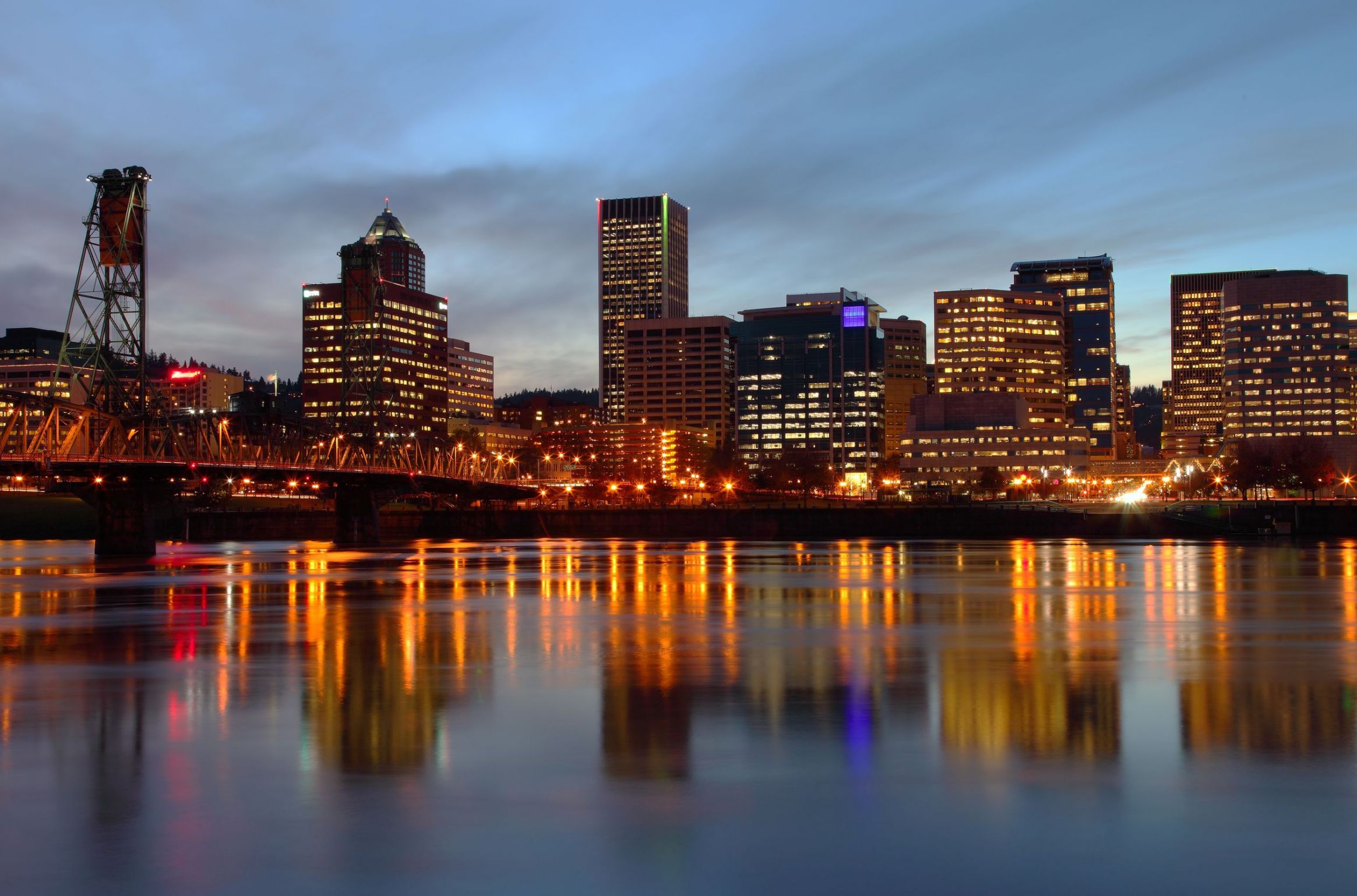 High Quality Portland Skyline Blank Meme Template