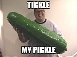 Pickles are good | TICKLE MY PICKLE | image tagged in pickles are good | made w/ Imgflip meme maker