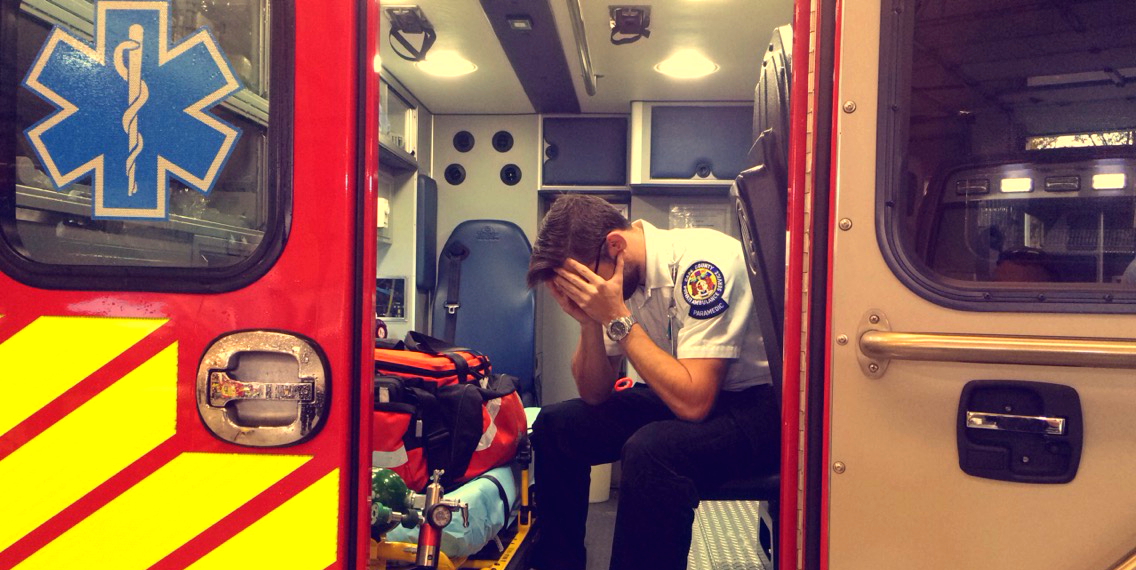 Regretful Paramedic Blank Meme Template