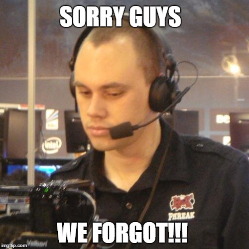 SORRY GUYS WE FORGOT!!! | made w/ Imgflip meme maker