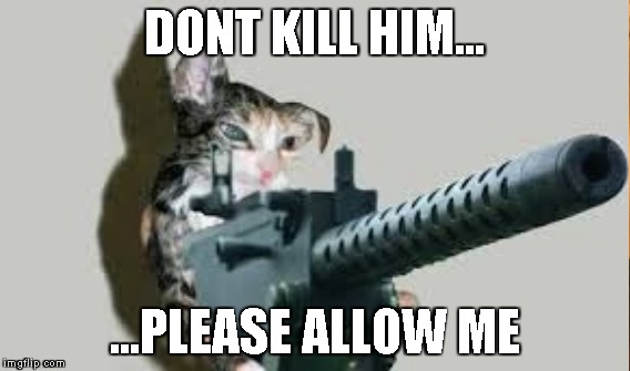 DONT KILL HIM... ...PLEASE ALLOW ME | made w/ Imgflip meme maker