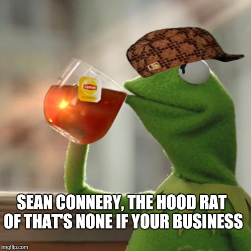 But That's None Of My Business Meme | SEAN CONNERY, THE HOOD RAT OF THAT'S NONE IF YOUR BUSINESS | image tagged in memes,but thats none of my business,kermit the frog,scumbag | made w/ Imgflip meme maker