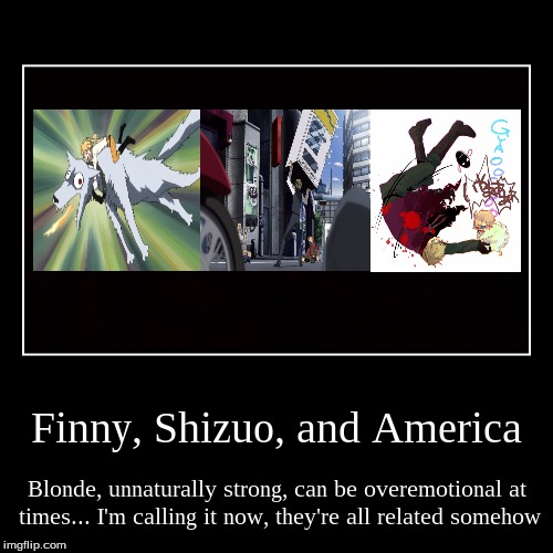 Coincidence? I THINK NOT | image tagged in funny,demotivationals,durarara,hetalia,black butler,america | made w/ Imgflip demotivational maker