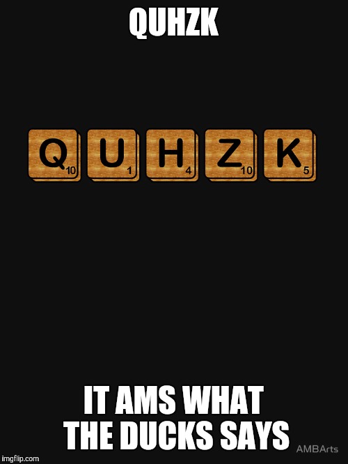QUHZK IT AMS WHAT THE DUCKS SAYS | made w/ Imgflip meme maker