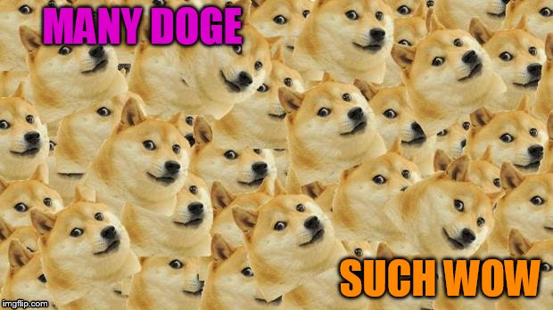 Multi Doge | MANY DOGE SUCH WOW | image tagged in memes,multi doge | made w/ Imgflip meme maker