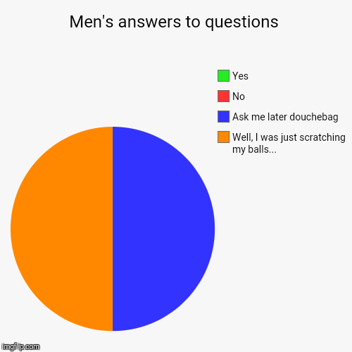 image tagged in funny,pie charts,men,so true | made w/ Imgflip chart maker