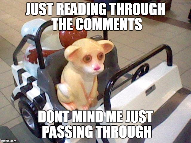 JUST READING THROUGH THE COMMENTS DONT MIND ME JUST PASSING THROUGH | image tagged in revelation puma | made w/ Imgflip meme maker