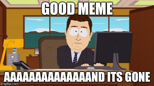 Aaaaand Its Gone | GOOD MEME AAAAAAAAAAAAAAND ITS GONE | image tagged in memes,aaaaand its gone | made w/ Imgflip meme maker