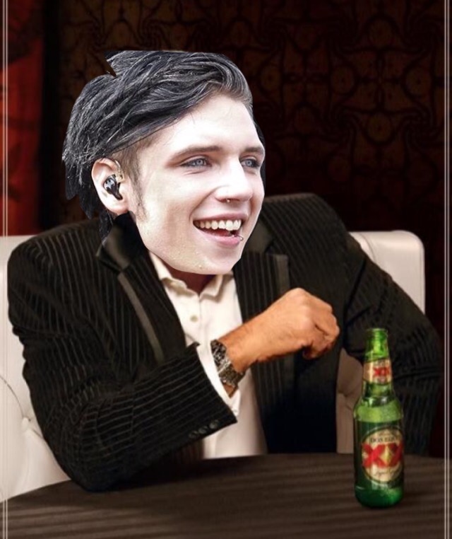 Andy Biersack Blank Meme Template