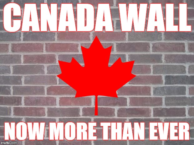 The Wall | CANADA WALL NOW MORE THAN EVER | image tagged in the wall | made w/ Imgflip meme maker