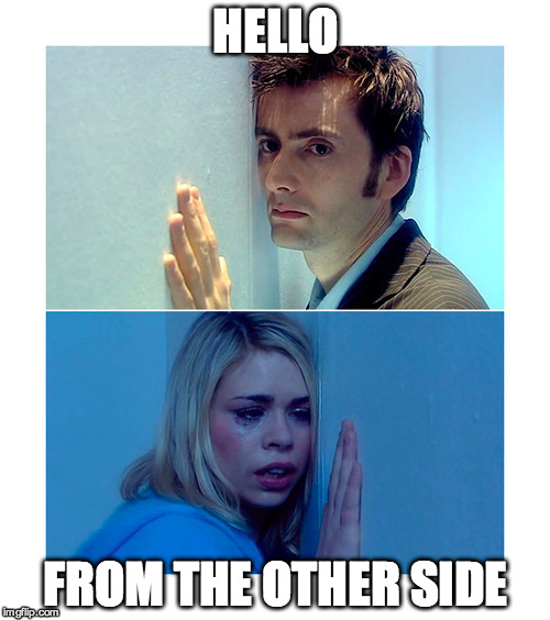 HELLO FROM THE OTHER SIDE | made w/ Imgflip meme maker