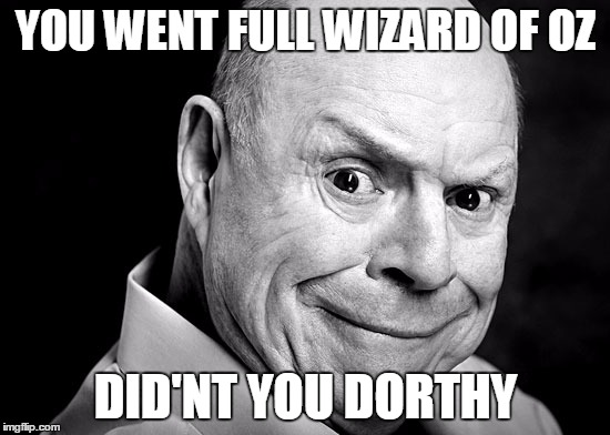 Don Troll Face | YOU WENT FULL WIZARD OF OZ DID'NT YOU DORTHY | image tagged in don troll face | made w/ Imgflip meme maker