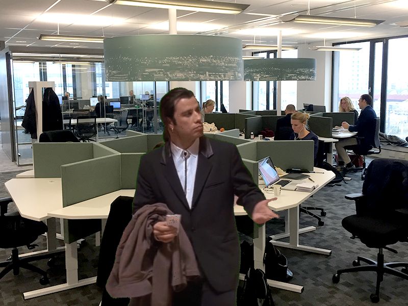 High Quality When I See my new office for the first time... Blank Meme Template