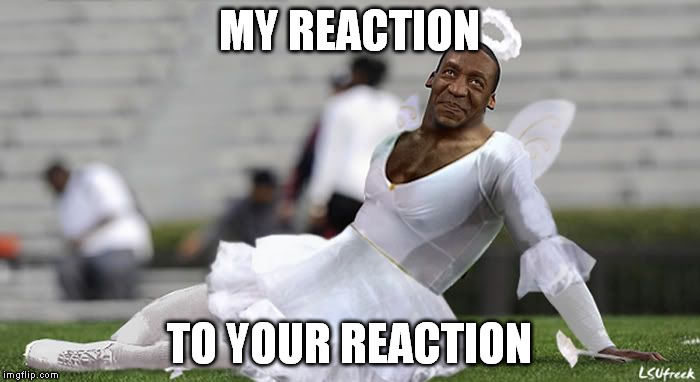 Cam Cosby | MY REACTION TO YOUR REACTION | image tagged in cam cosby | made w/ Imgflip meme maker