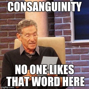Maury Lie Detector | CONSANGUINITY NO ONE LIKES THAT WORD HERE | image tagged in memes,maury lie detector | made w/ Imgflip meme maker