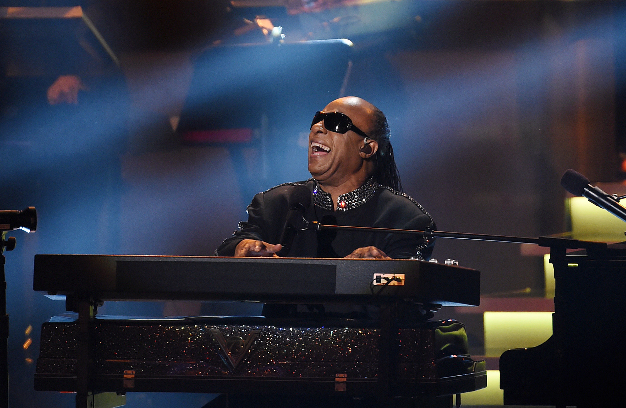 Stevie Wonder in concert Blank Meme Template