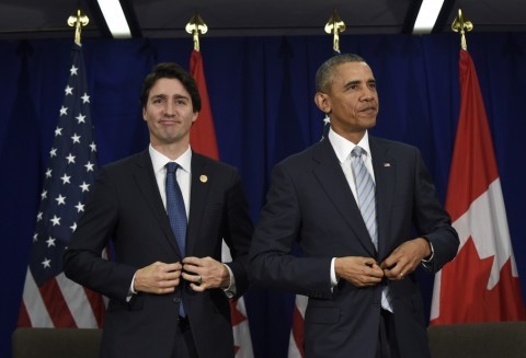 Trudeau and Obama 2 Blank Meme Template