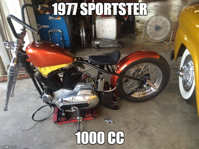 1977 SPORTSTER 1000 CC | made w/ Imgflip meme maker