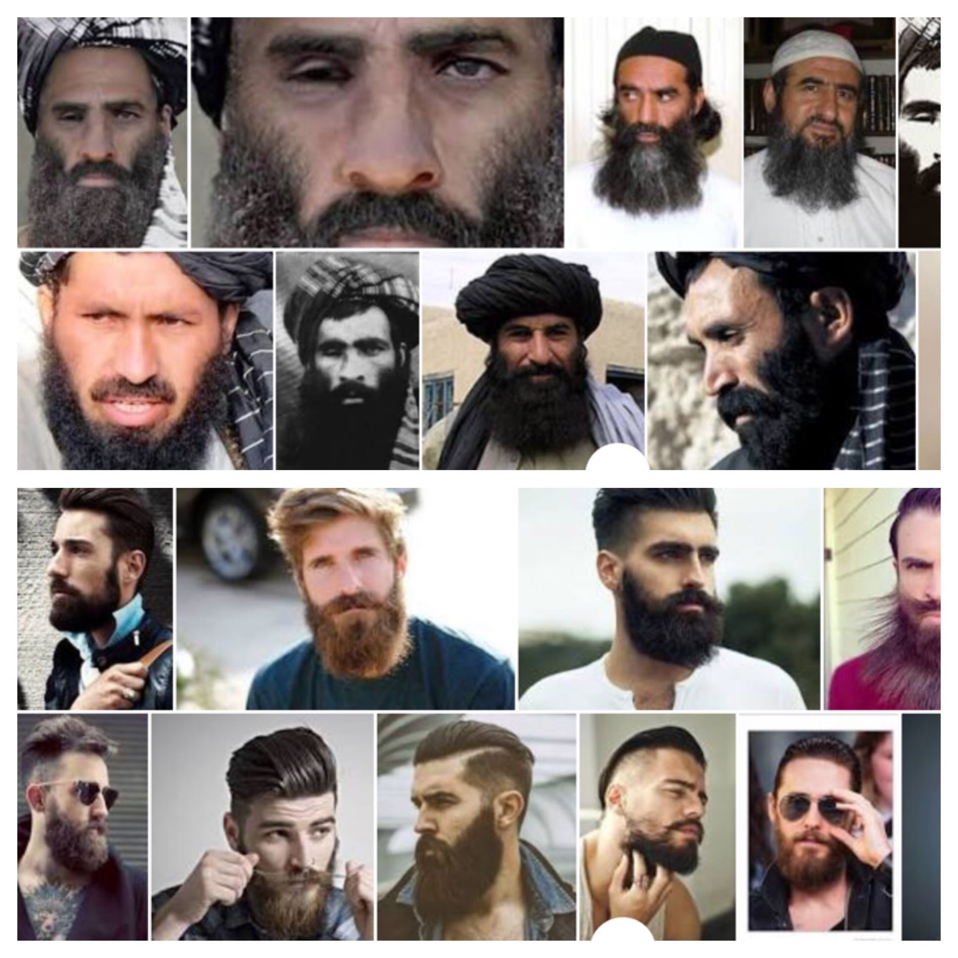Mullah/Hipster Beards Blank Meme Template