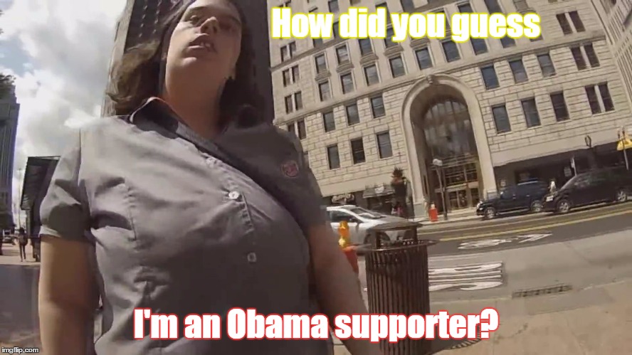 burger-king-feminazi | How did you guess I'm an Obama supporter? | image tagged in burger-king-feminazi | made w/ Imgflip meme maker