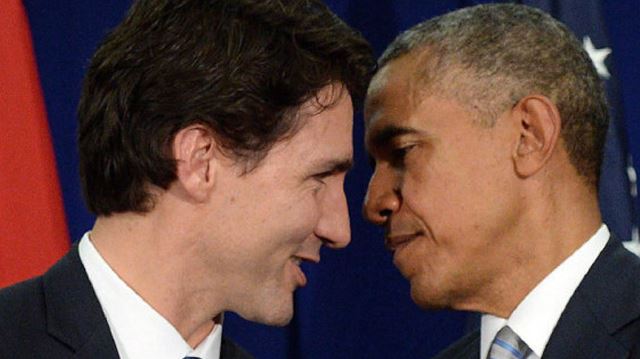 Trudeau loves Obama Blank Meme Template