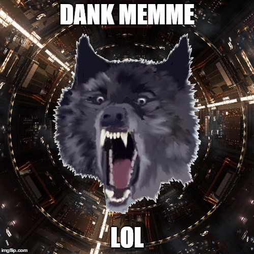 CMDR Wolf | DANK MEMME LOL | image tagged in cmdr wolf | made w/ Imgflip meme maker