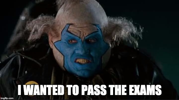 I WANTED TO PASS THE EXAMS | image tagged in violator thinking | made w/ Imgflip meme maker