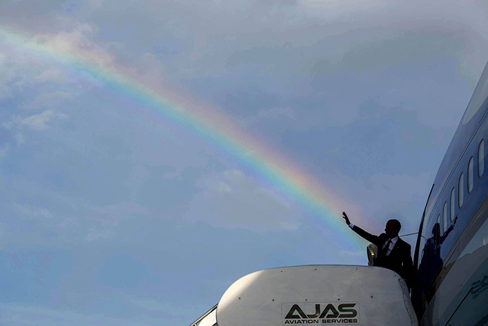 Obama Rainbow Blank Meme Template