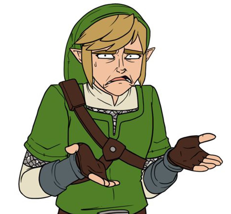 High Quality Confused Link Bigger Image Blank Meme Template. 