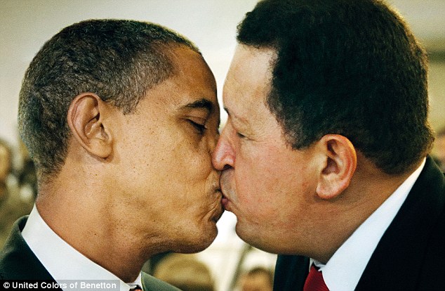 Obama Kisses Men Blank Meme Template