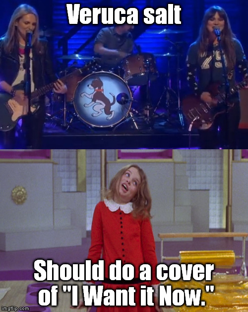 Veruca salt Should do a cover of "I Want it Now." | image tagged in memes | made w/ Imgflip meme maker