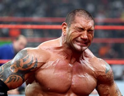 High Quality batista crying Blank Meme Template