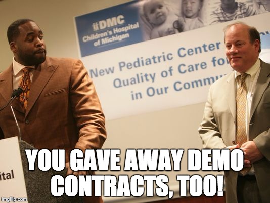 Duggan and Kwame | YOU GAVE AWAY DEMO CONTRACTS, TOO! | image tagged in duggan and kwame | made w/ Imgflip meme maker