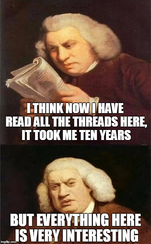 Bach Reading | I THINK NOW I HAVE READ ALL THE THREADS HERE, IT TOOK ME TEN YEARS BUT EVERYTHING HERE IS VERY INTERESTING | image tagged in bach reading | made w/ Imgflip meme maker