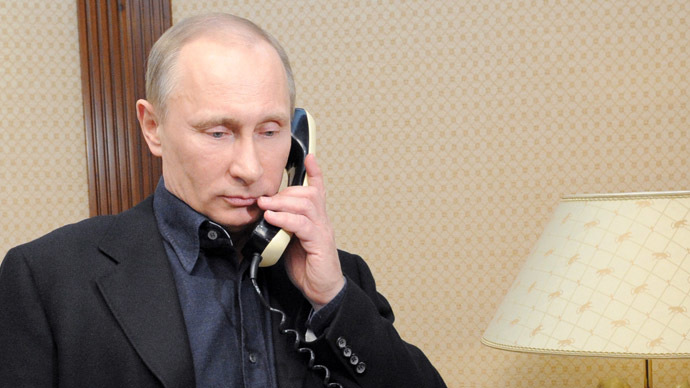 High Quality Putin telephone  Blank Meme Template