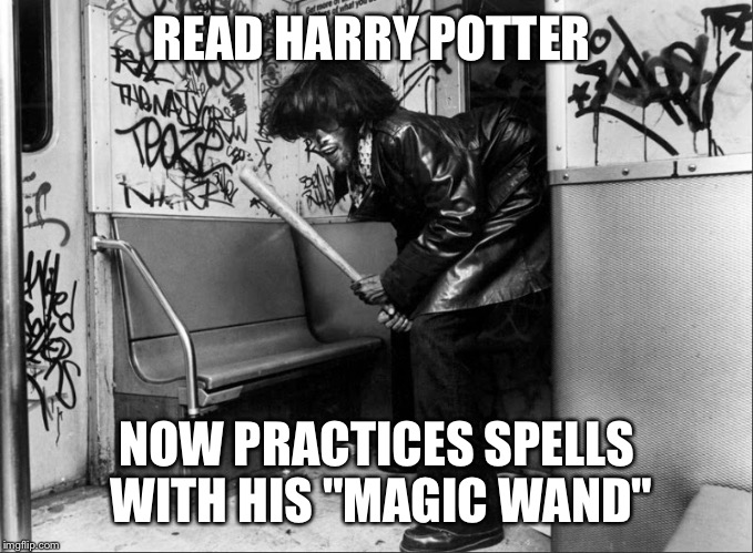 Ned the nutcase | READ HARRY POTTER NOW PRACTICES SPELLS WITH HIS "MAGIC WAND" | image tagged in ned the nutcase,funny memes,funny | made w/ Imgflip meme maker