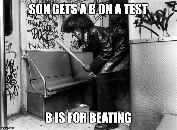 SON GETS A B ON A TEST B IS FOR BEATING | image tagged in ned the nutcase,funny memes,funny | made w/ Imgflip meme maker