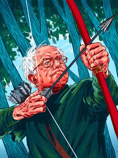 High Quality Bernie Sanders Robin Hood Blank Meme Template
