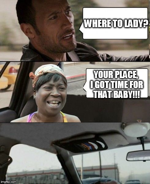 the rock driving meme baby