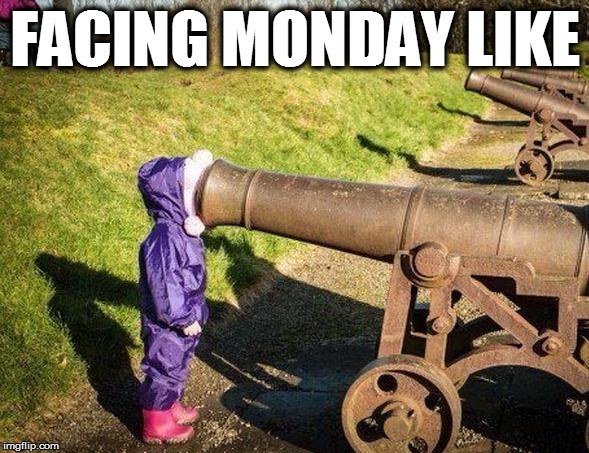 FACING MONDAY LIKE | image tagged in AdviceAnimals | made w/ Imgflip meme maker