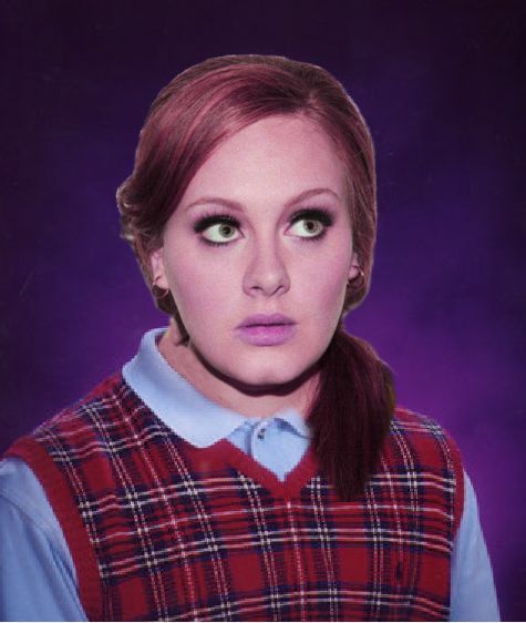 Bad Luck Adele Blank Meme Template