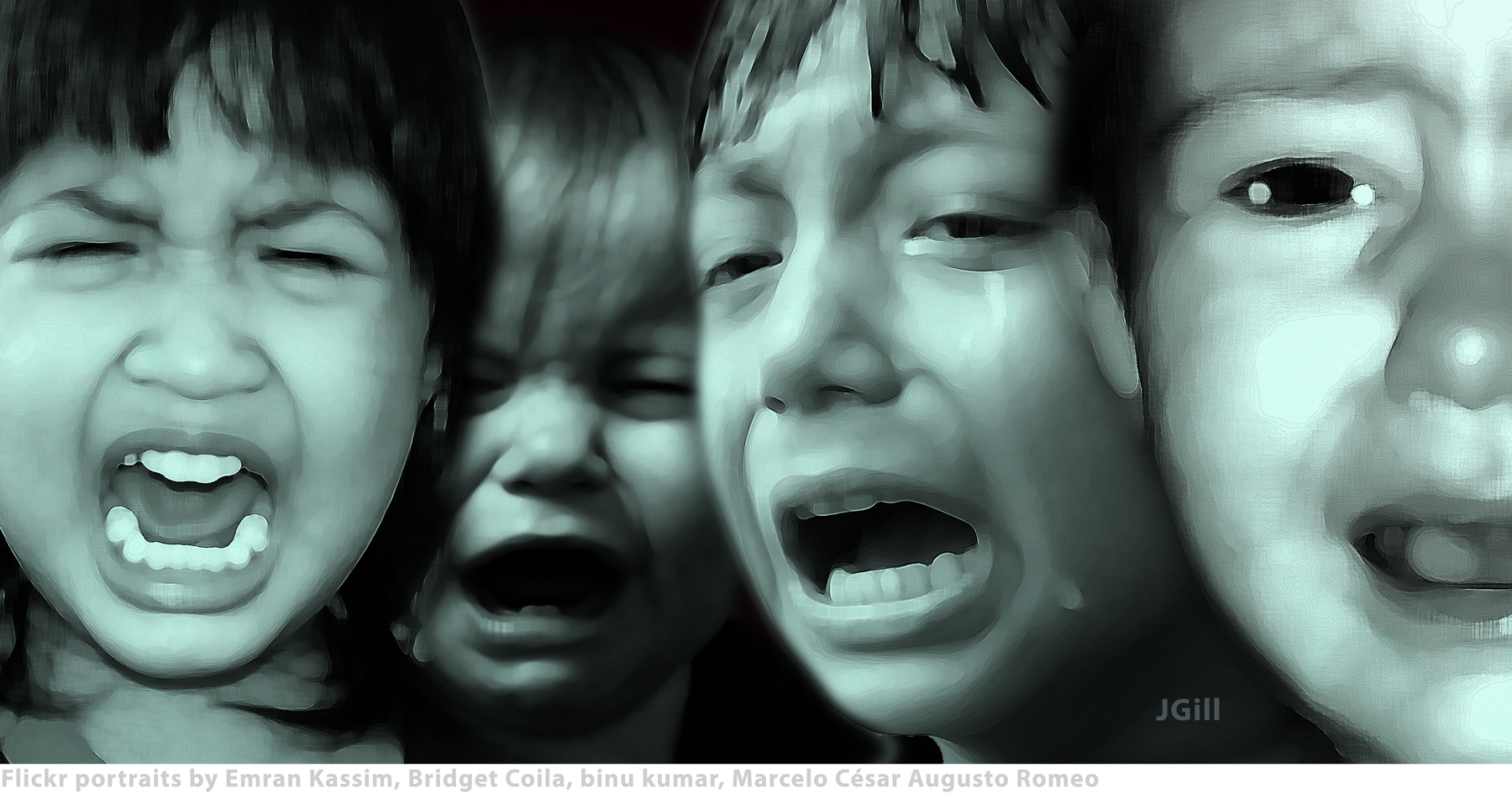 crying children Blank Meme Template
