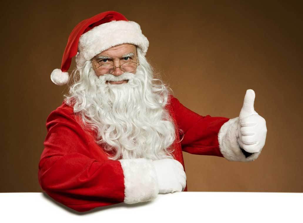 High Quality Thumbs up Santa Blank Meme Template