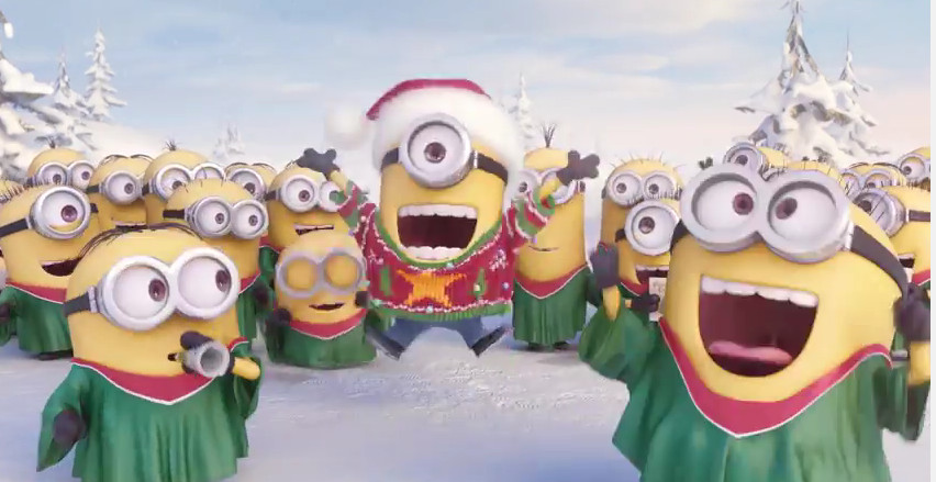 Minions holiday Blank Meme Template
