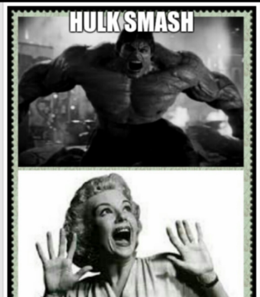 Hulk smash 2 Blank Meme Template