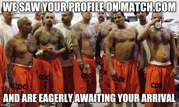 Hello Jared Fogle | WE SAW YOUR PROFILE ON MATCH.COM AND ARE EAGERLY AWAITING YOUR ARRIVAL | image tagged in prison,jared from subway,jared fogle | made w/ Imgflip meme maker