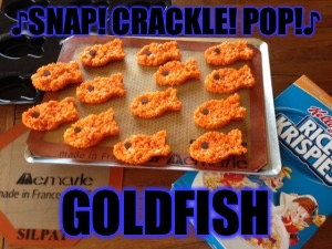 Goldfish? | ♪SNAP! CRACKLE! POP!♪ GOLDFISH | image tagged in goldfish | made w/ Imgflip meme maker