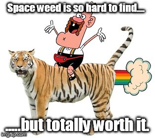 Space weed is so hard to find.... .....but totally worth it. | made w/ Imgflip meme maker