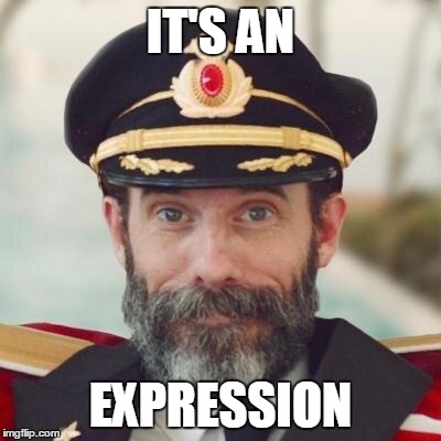 IT'S AN EXPRESSION | made w/ Imgflip meme maker